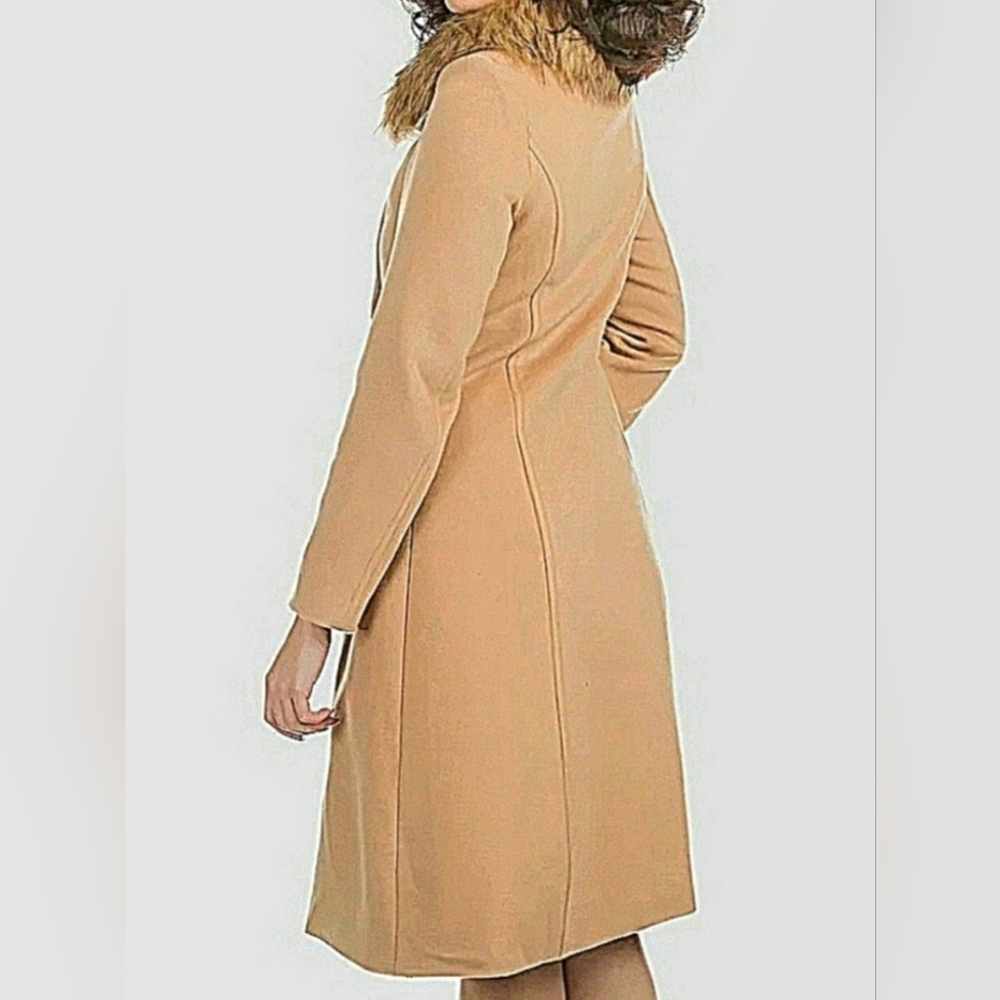 NWT Hearts and Roses 3874 Chrissette Coat/ Detachable Faux Fur Collar Size 14 - Picture 12 of 12